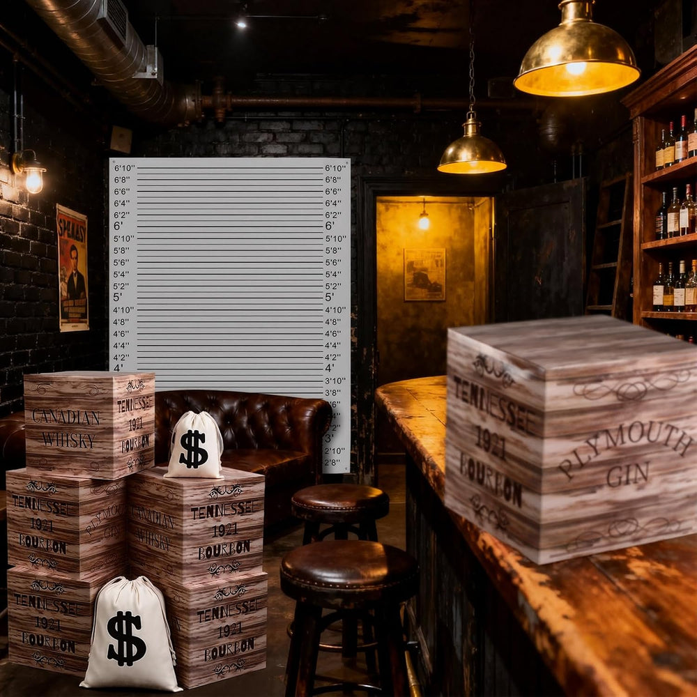 Eaasty 19 Pcs Halloween Speakeasy Trunk or Treat Decorations Set