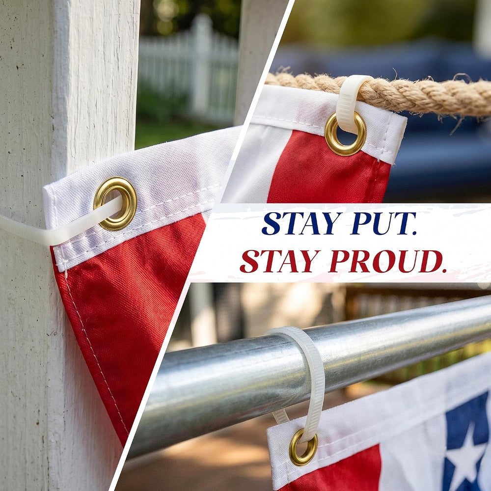 HOOSUN American Flags for Outside,Veterans Day Decorations,American Flag Bunt...