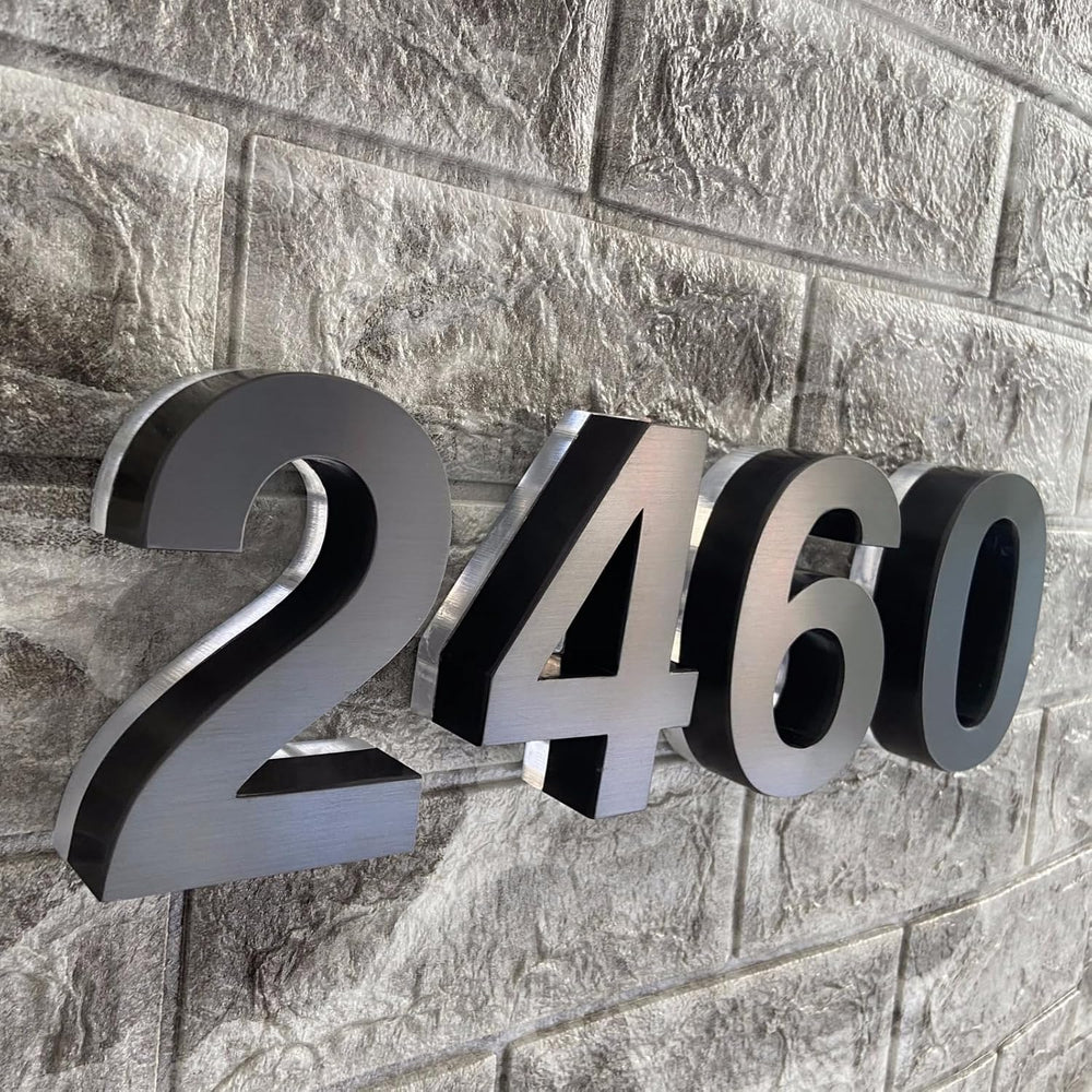 7 Inch Backlit LED House Numbers for Outside Light Up Address Number