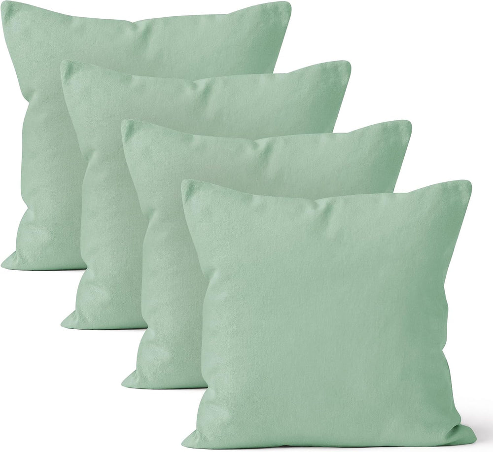 Encasa XO Throw Pillow Covers, Cotton, No Inserts 20"x20"