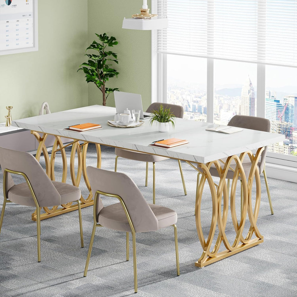 Tribesigns Executive Desk, 63" W Large Computer Desk, Modern Office Desk...