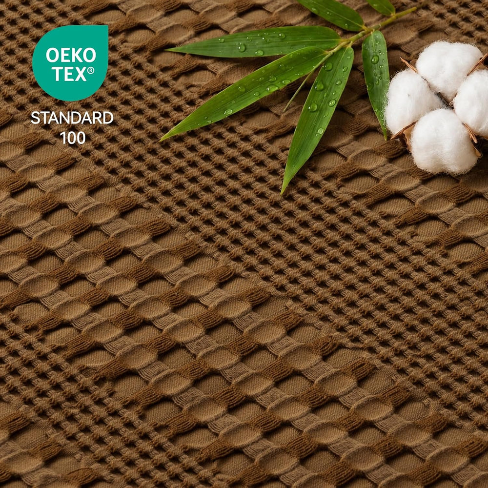 a moment Queen Pillow Shams Bamboo Pillowcases - Waffle Weave, Ultra Soft &am...