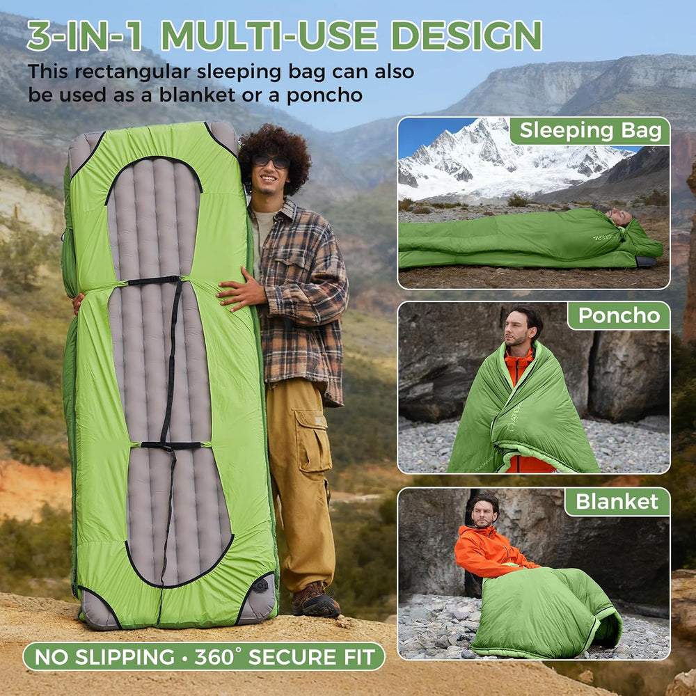 ATEPA Down Sleeping Bag, 650FP / 700FP Recycled, 3-Season