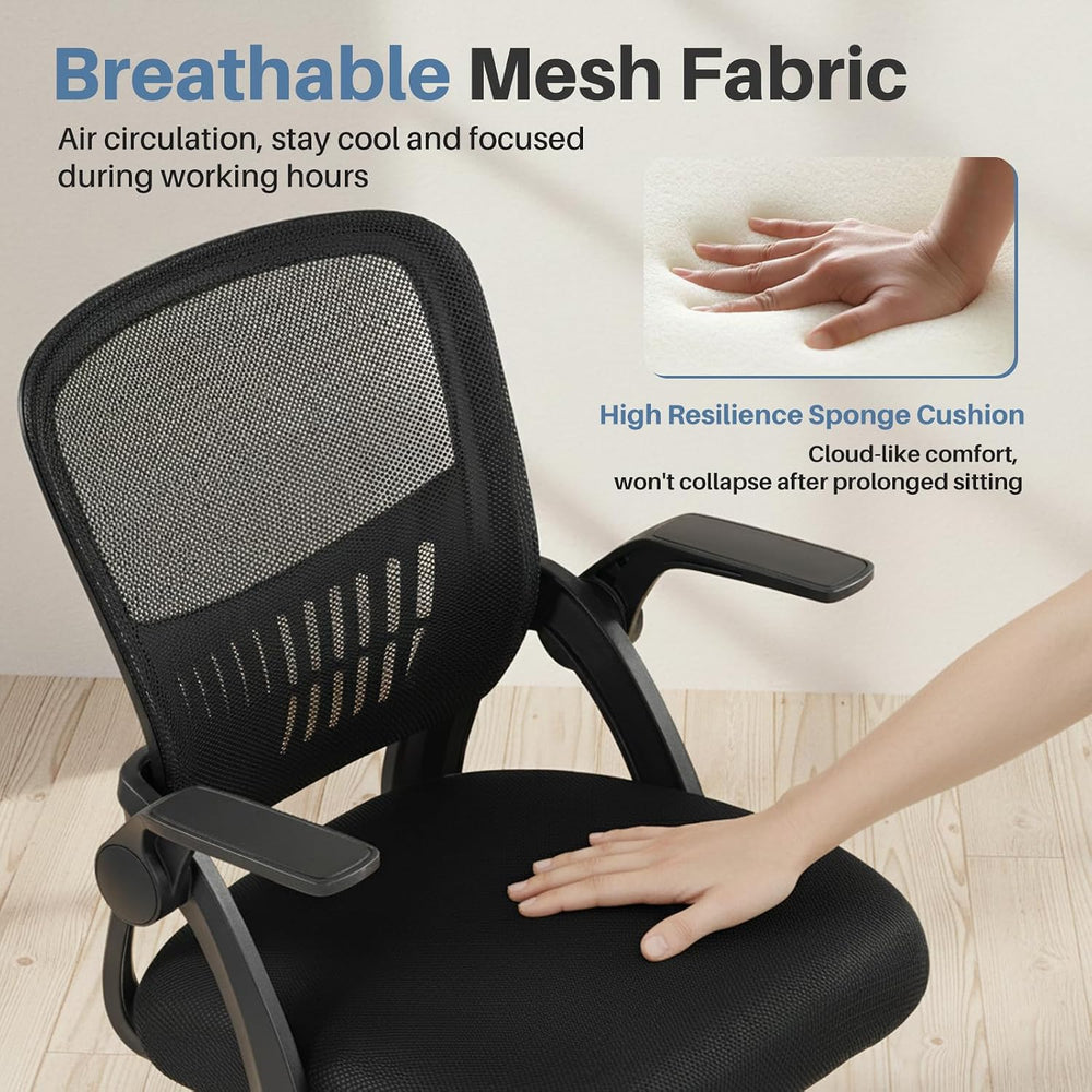 DUMOS Home Office Desk Chair, Computer Lumbar Support Comfy Chair