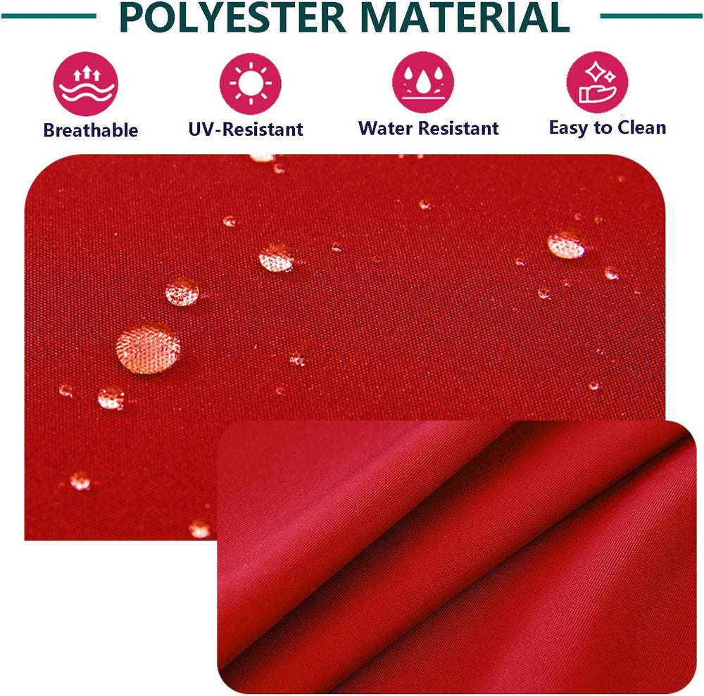 FLYMEI Patio Cushion Covers 19x19x3, Red, 4Packs