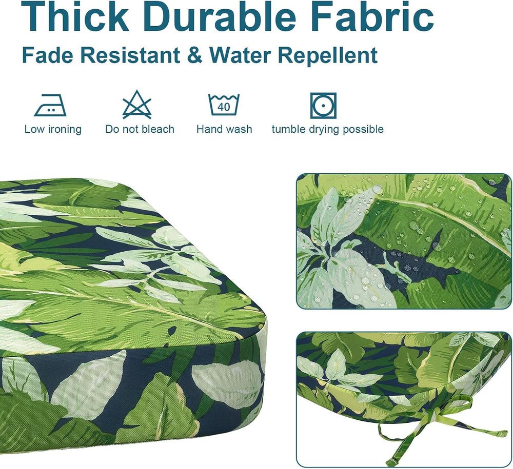 DYTXIII Outdoor Chair Cushions Set of 2, 19"x19"x2.5" Water Re...