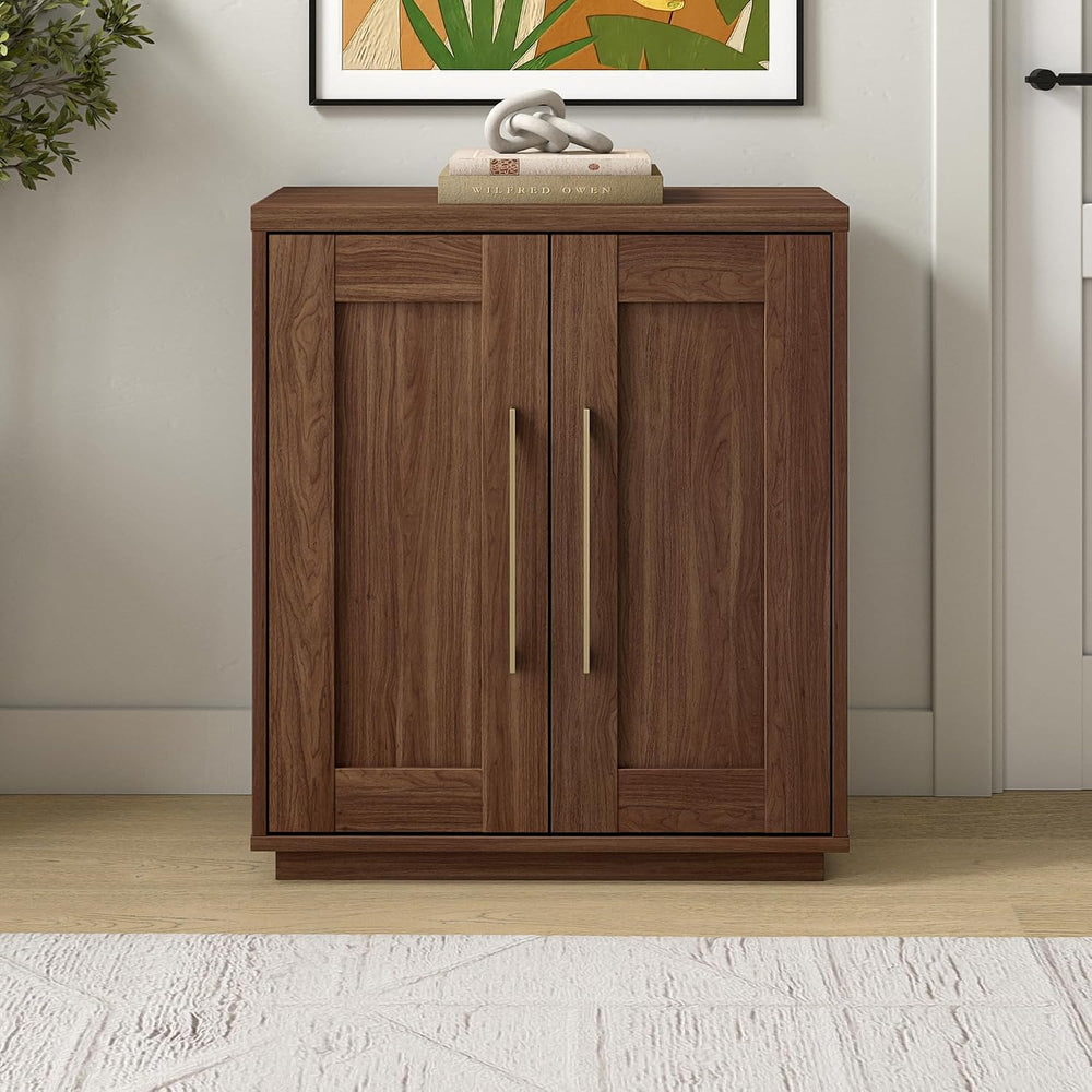 Henn&Hart 28" Accent Cabinet, Sideboard Buffet, Medium Walnut