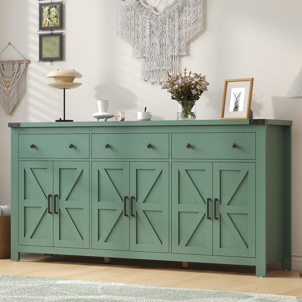 VVFLU 71" Large Sideboard Buffet Cabinet with Storage, Modern Farmhouse ...