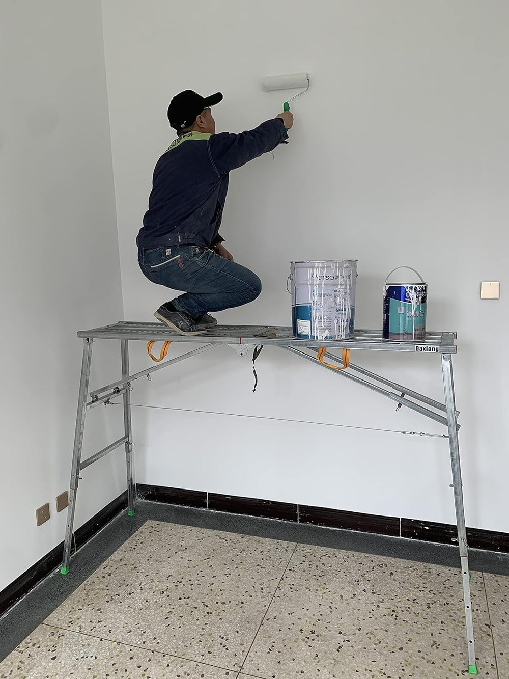 Daxiang Portable Scaffolding Platform 55(L) x15(W) x27-43(H)'' Work P...
