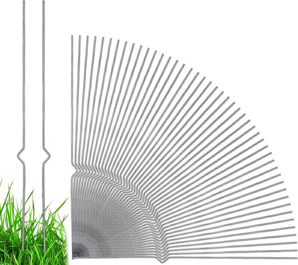 Tatuo 100 Pcs Yard Sign Stakes, 16.5 Inch Metal Yard Stakes for Signs