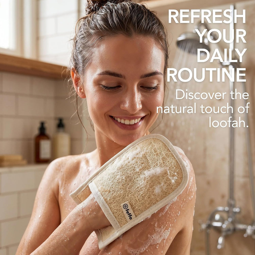 Loofah Sponge for Body Scrub, Exfoliating Body Scrubber Body Care Set, 1 Coun...