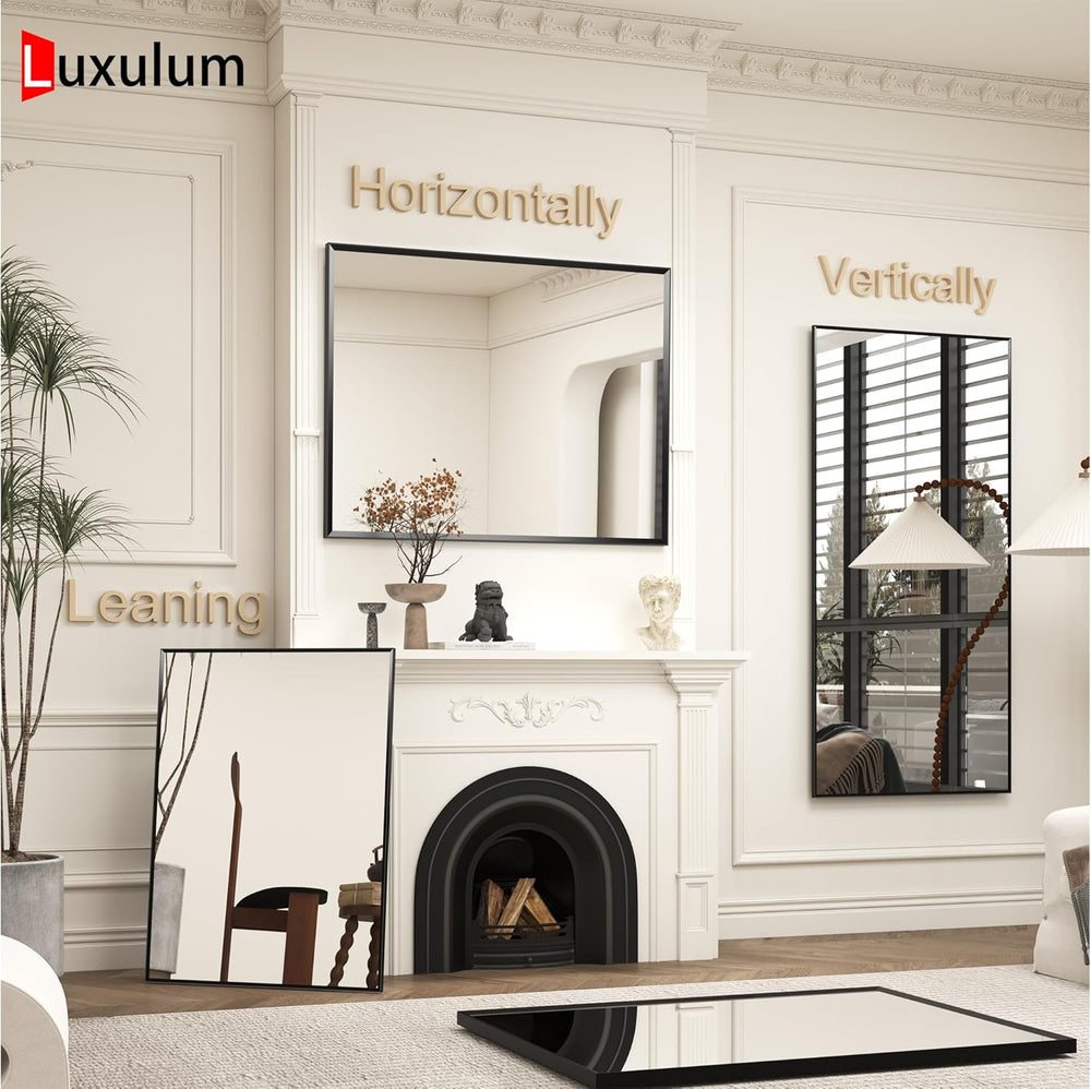 Black Framed Bathroom Mirror for Over Sink 24x36