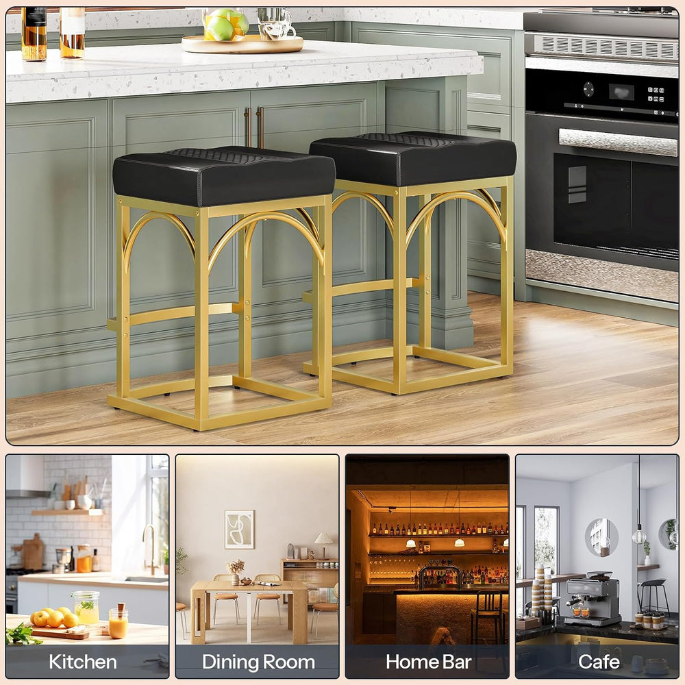 HOOBRO Bar Stools, Set of 2 Bar Stools