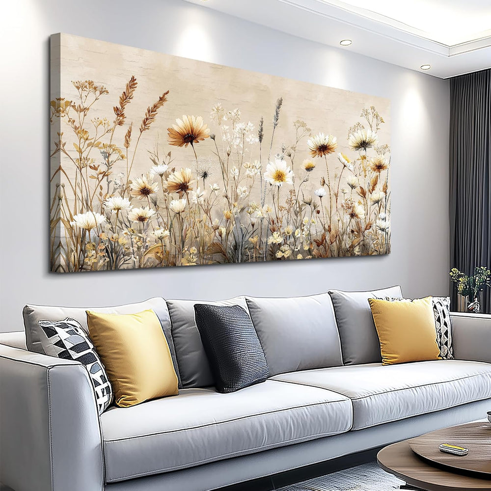 XIGUANGART Floral Wall Art, Large Wall Art, Flower Pictures Wall Decor, Elega...