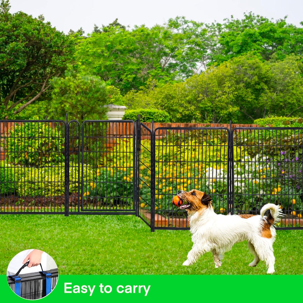 Garden Fencing 40 inch High, Dog Fence Outdoor for Yard, 21" Wide Low Th...