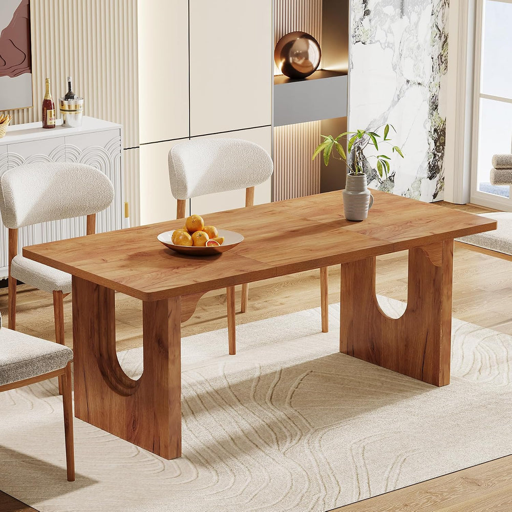 Tribesigns Modern Dining Table for 6 to 8 People, 71" Large Kitchen Dini...