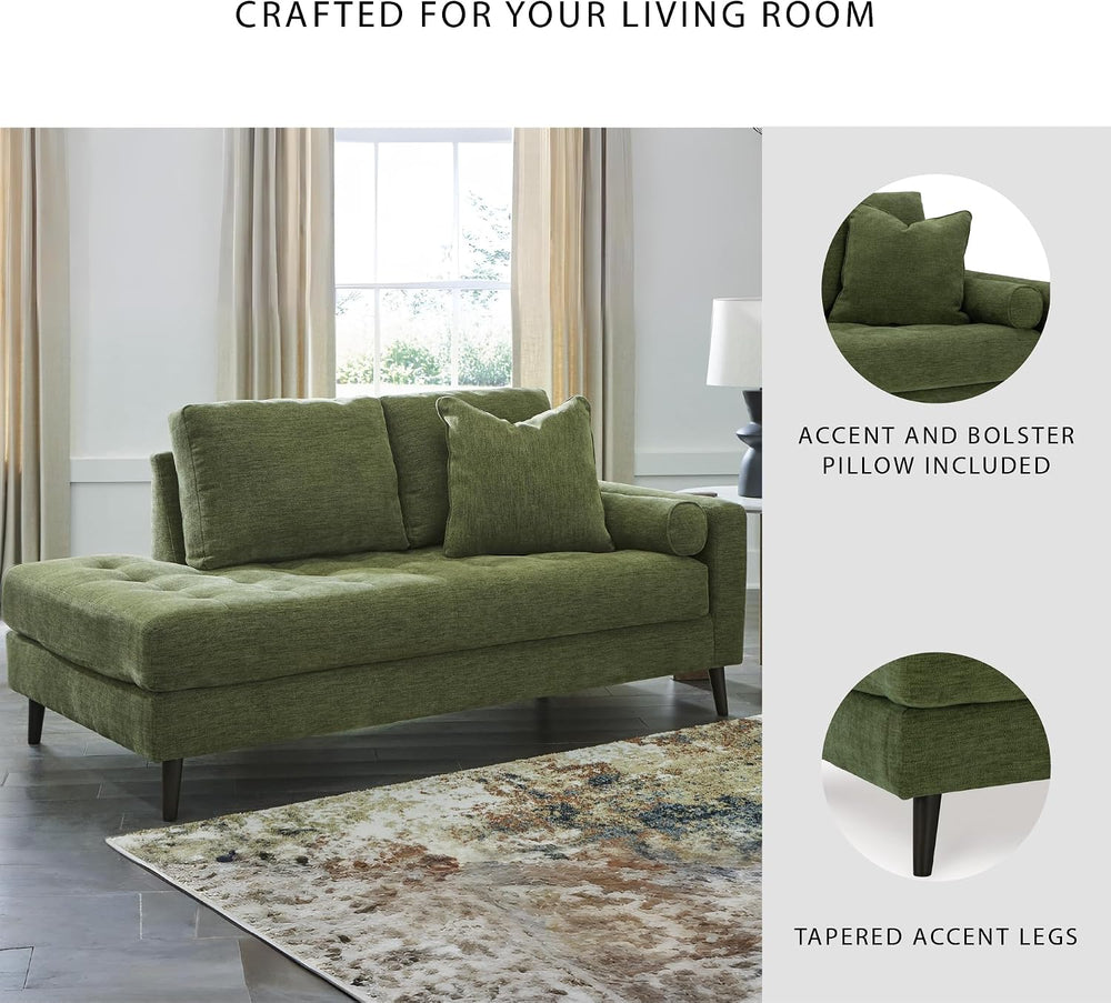 Signature Design by Ashley Bixler Mid-Century Modern Tufted Right-arm Facing ...