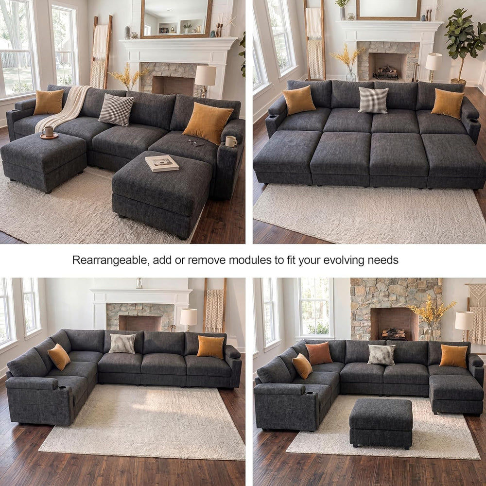 Sectional Couches for Living Rooms, Modular Cloud L Shaped Sofa