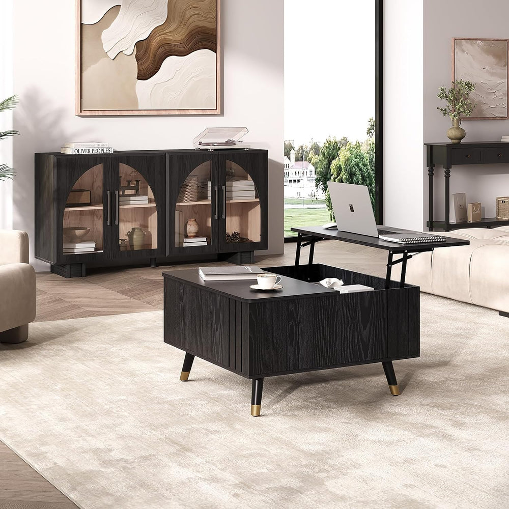 Square Lift Top Coffee Table with Storage for Living Room,32"