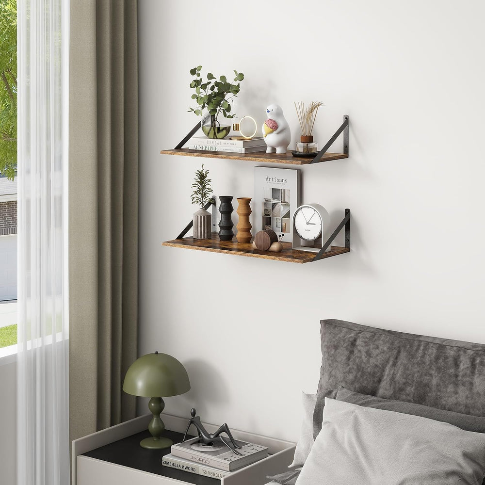 Deep Floating Shelves, 12 Inch Deep Floating Shelves for Wall, 24"W x 12...
