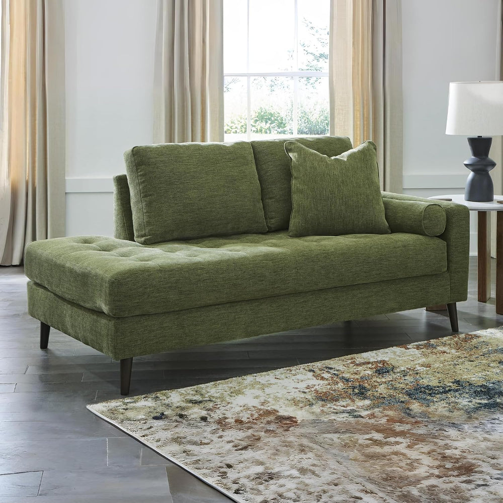 Signature Design by Ashley Bixler Mid-Century Modern Tufted Right-arm Facing ...