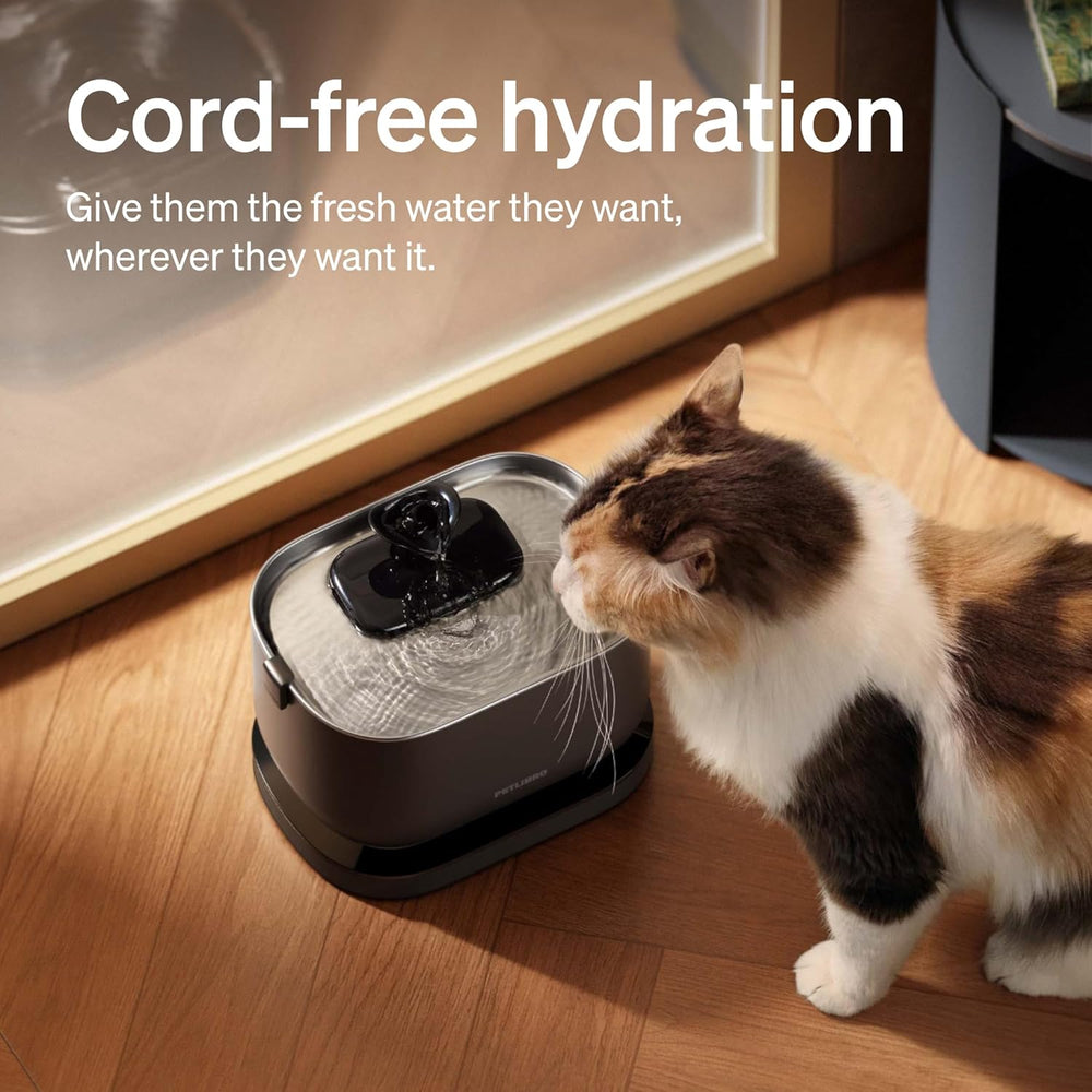PETLIBRO Cat Water Fountain, Cordless Pet Water Fountain Battery Operated, 2....