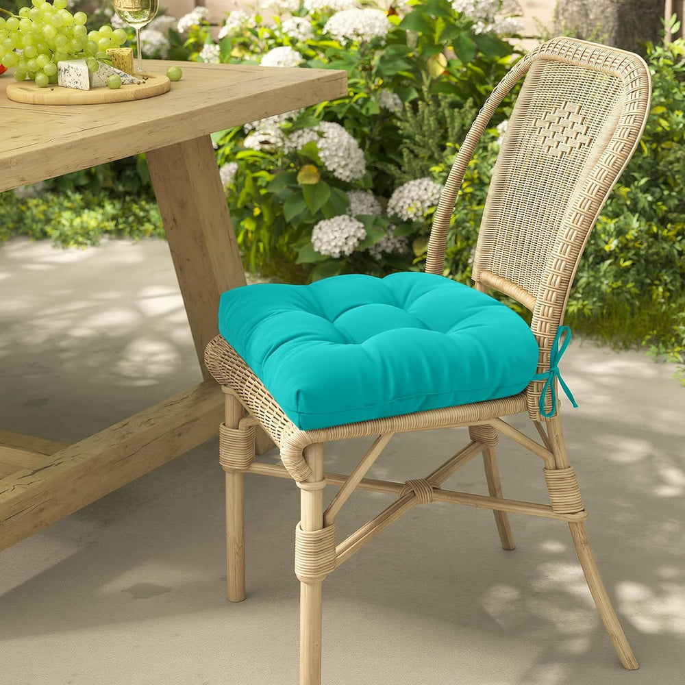 idee-home Outdoor Chair Cushions Set of 4, Patio Seat Cushions