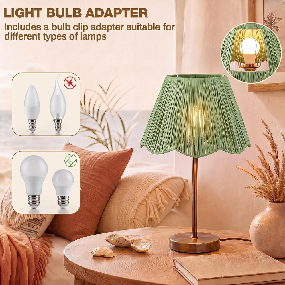 Lewtemi 2 Small Lamp Shade, 5.5" Top x 10" Bottom x 6.6" High,...