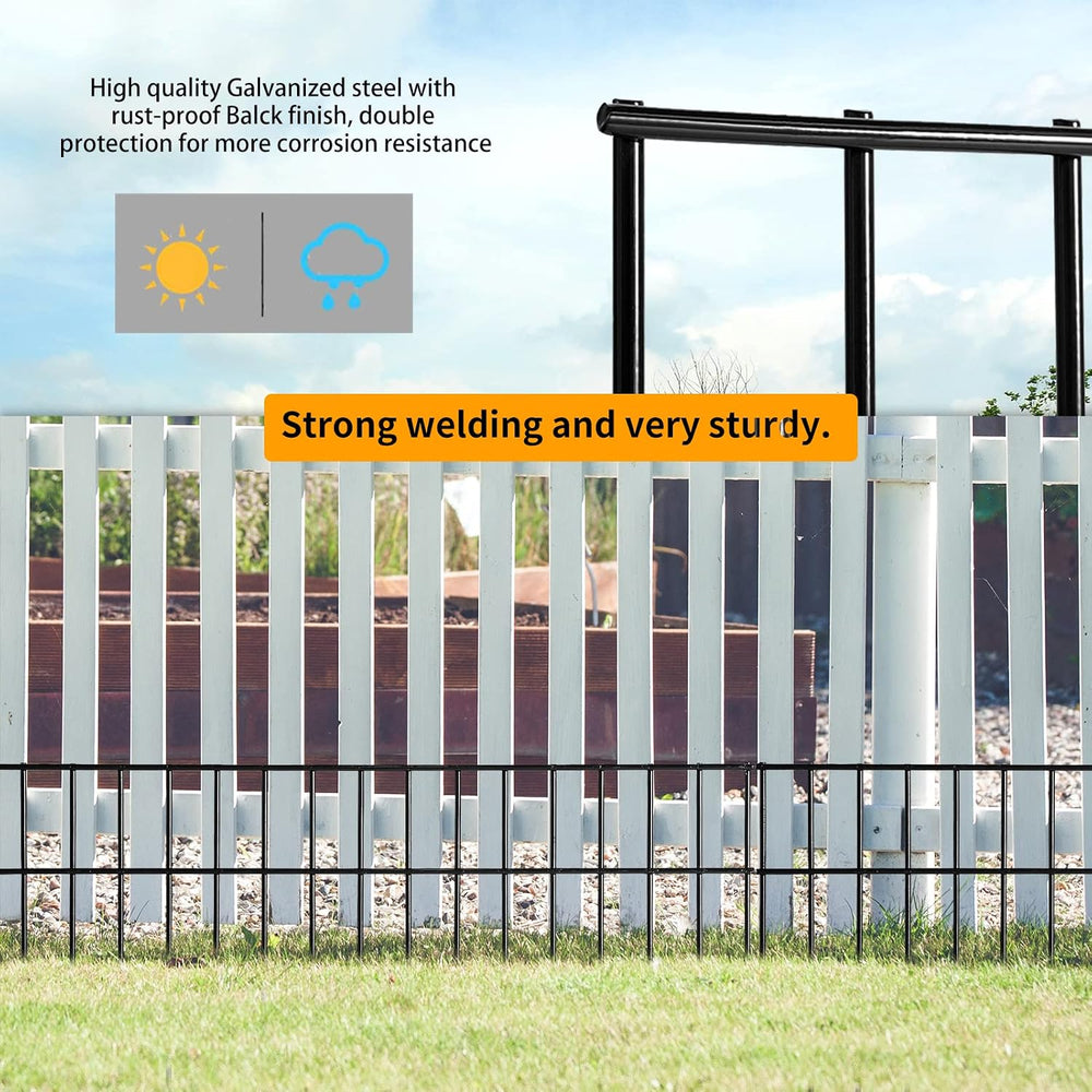 Adavin Small/Medium Animal Barrier Fence,15 Pack 24 in(L)X 15 in(H) Undergrou...