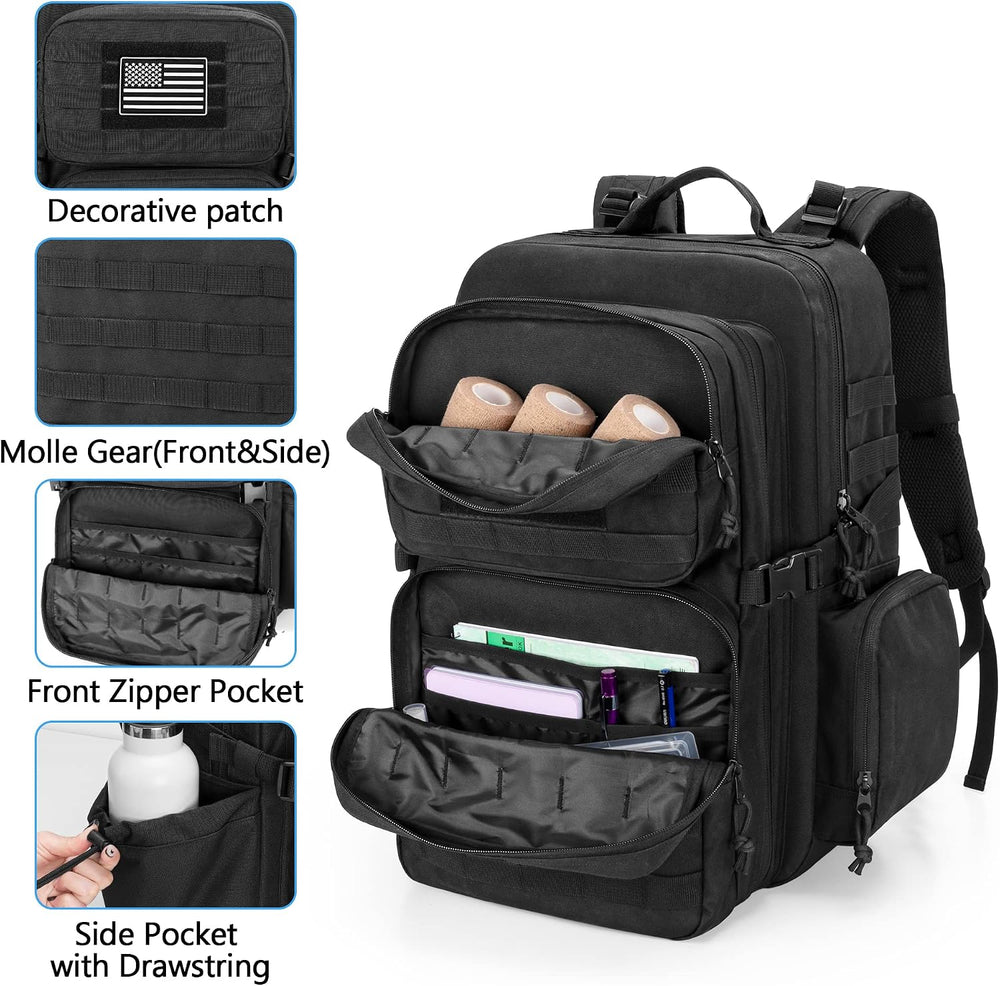 Damero First Aid Trauma Backpack, Molle Assault Pack Tactical Backpack