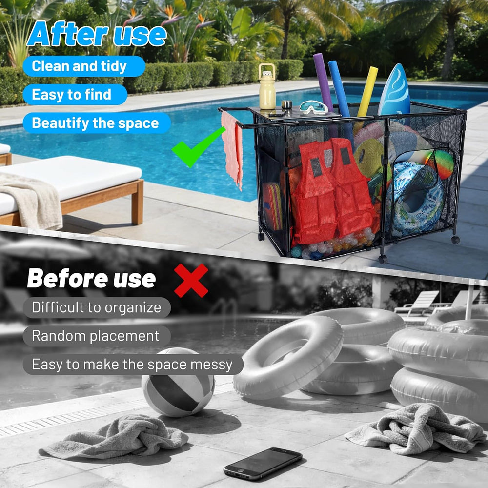 270Gal Pool Float Storage, Pool Storage, Pool Float Holder (Iron)