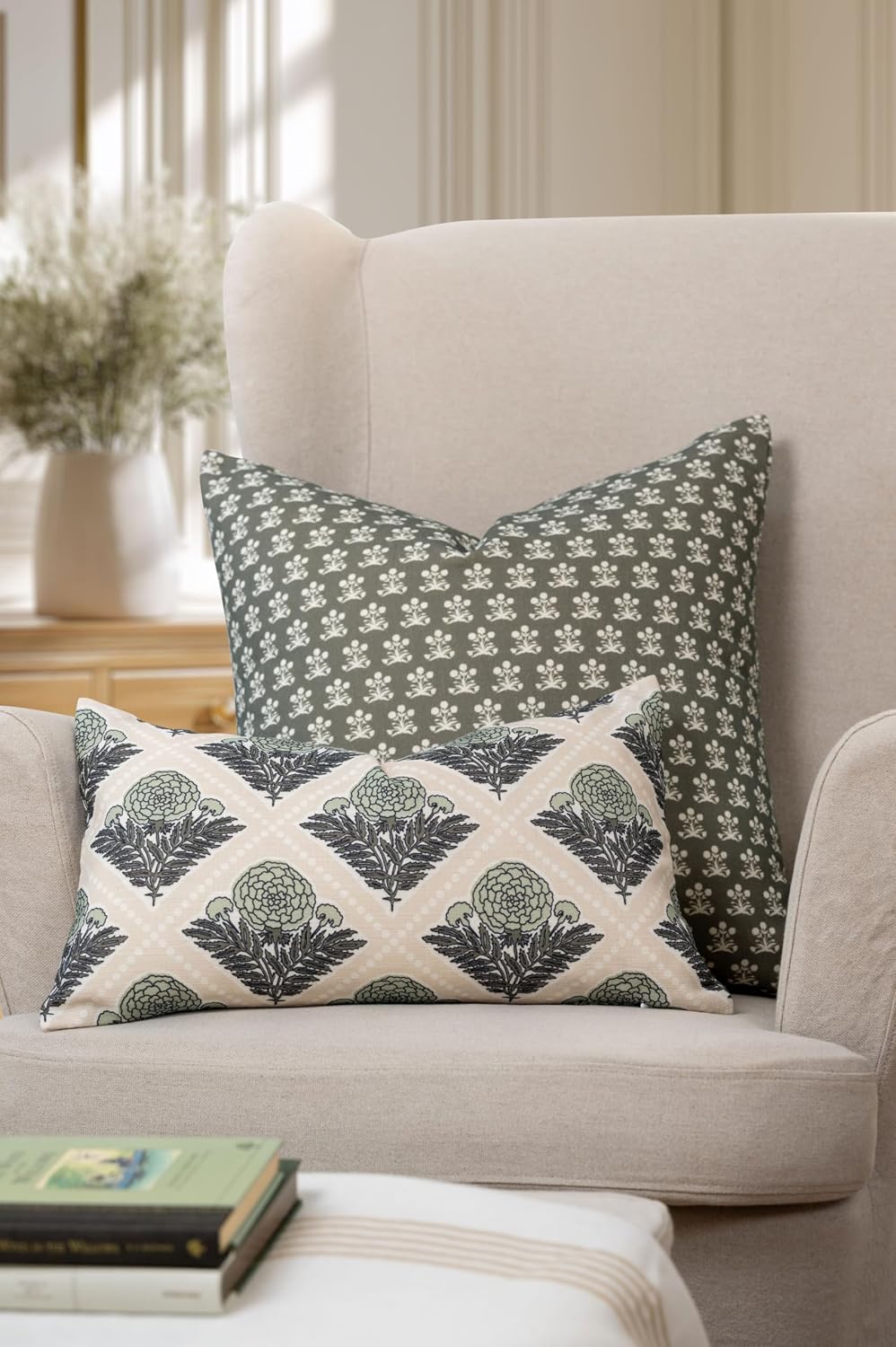 Crumbs Home Modern Farmhouse California Casual Indoor Outdoor Throw Pillow Co...
