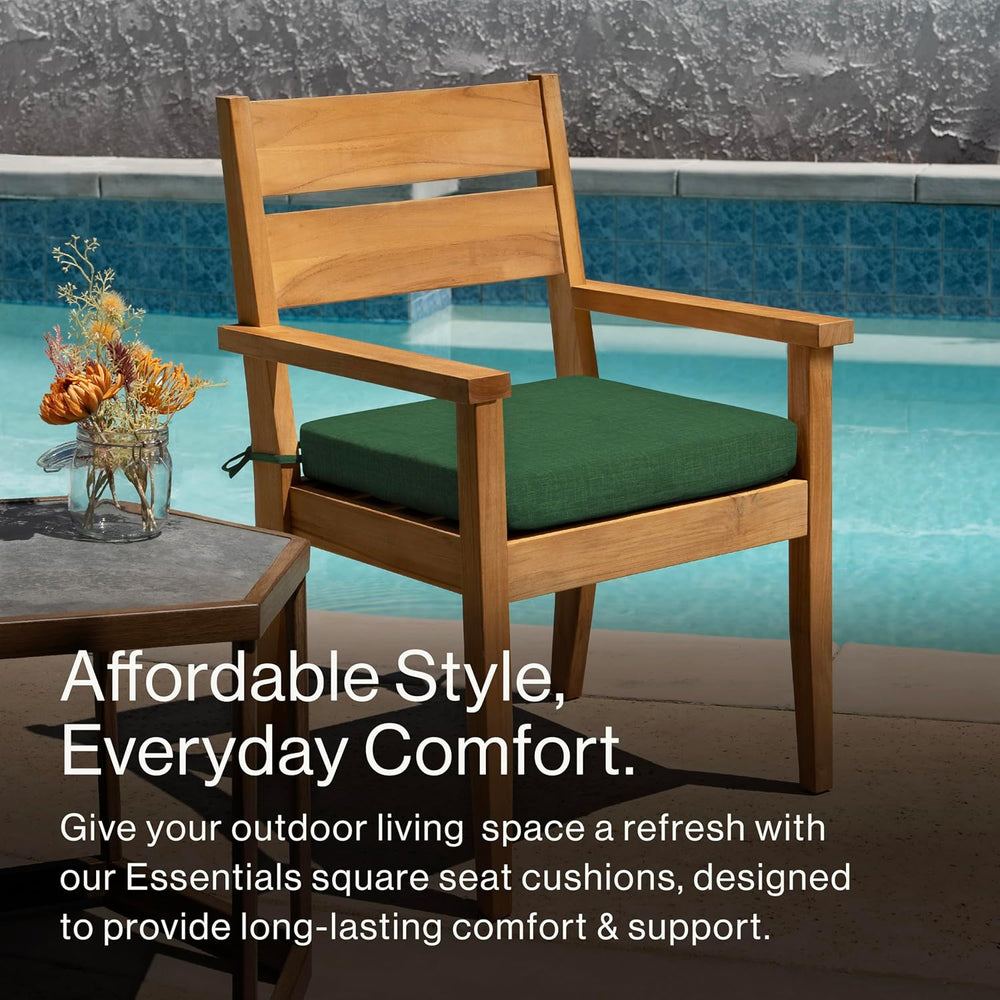 Honeycomb Outdoor Essentials Set of 2 Square Seat Pads, 19 x 19