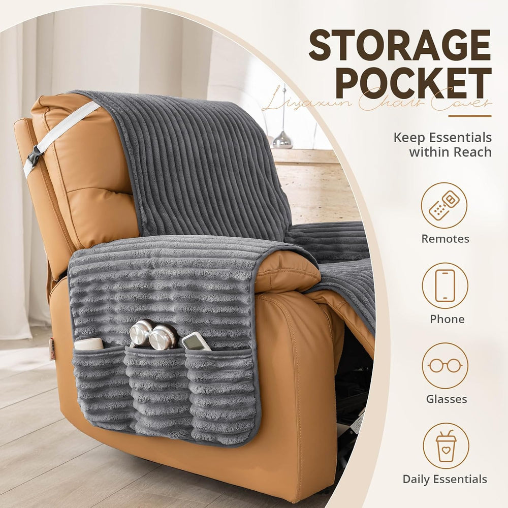 Waterproof Recliner Chair Covers with Arms for Dogs Washable