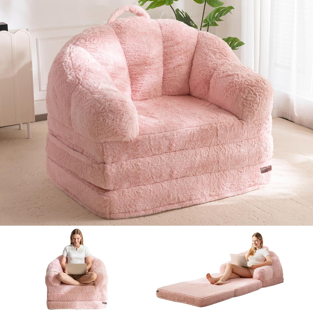 MAXYOYO Folding Sofa Bed, 2 in 1 Convertible Sofa to Lounger