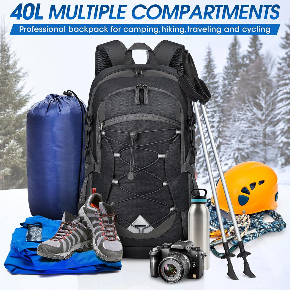 IGOLUMON Hiking Backpack 40L Packable Lightweight Camping Daypack Men Women
