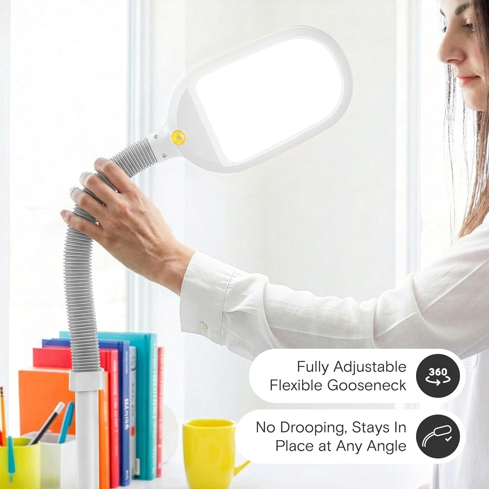 Brightech Litespan - Bright LED Floor Reading Lamp for Over Chair Crafts and ...