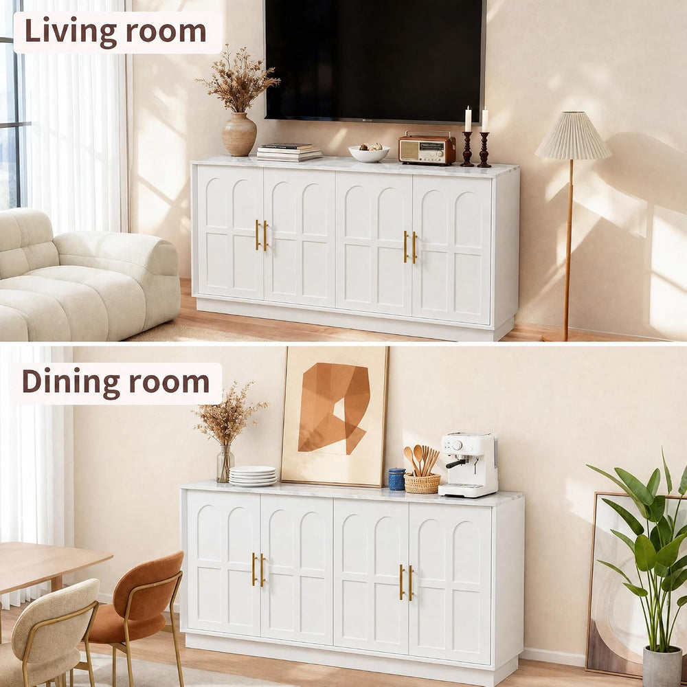 66.5" Sideboard Buffet Cabinet with Storage, Modern Credenza