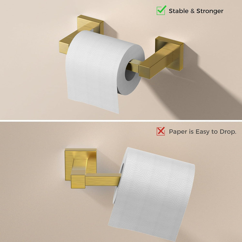 FORIOUS Toilet Paper Holder and Towel Ring Set, Bathroom Accessories Set