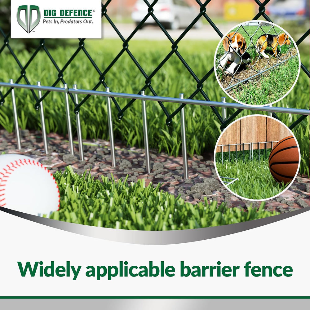 Dig Defence Original Animal Barrier Garden Fence - Small/Medium, 10 Pack