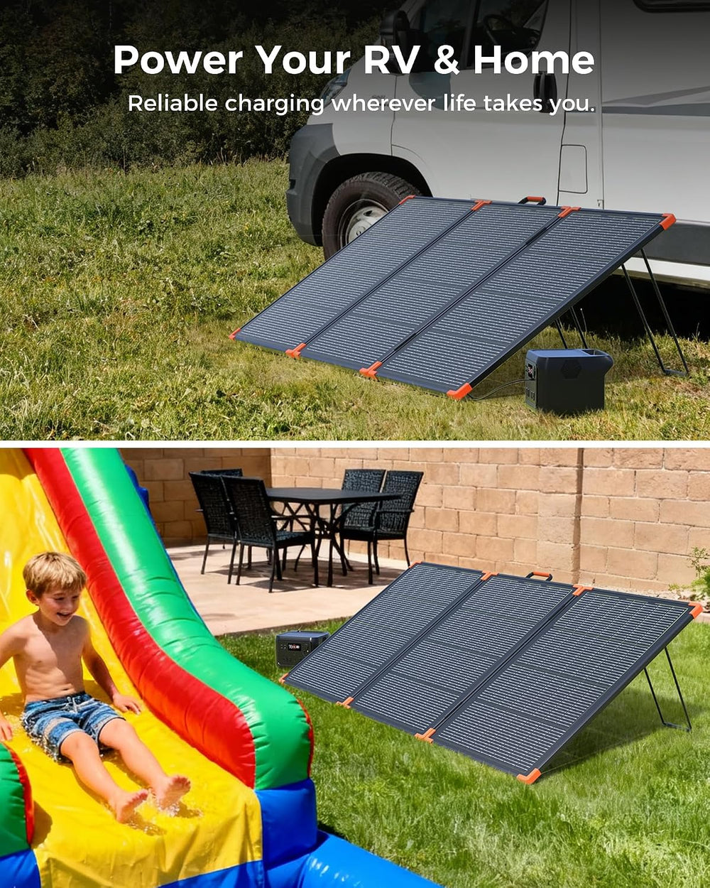 ZOUPW 230W Bifacial Portable Solar Panel N-Type 16BB for Power Station