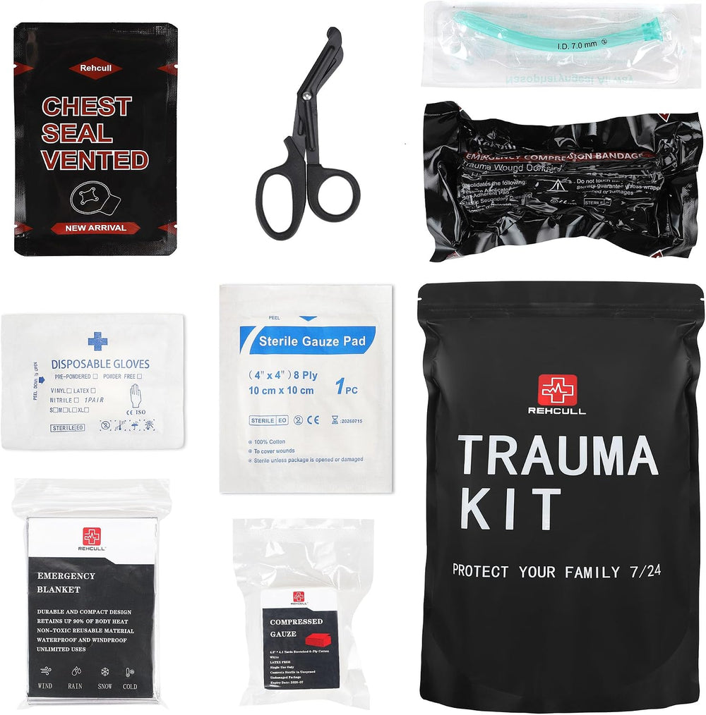 IFAK Refill Kit, Compact Emergency Medical First Aid Trauma Kits Survival Sup...