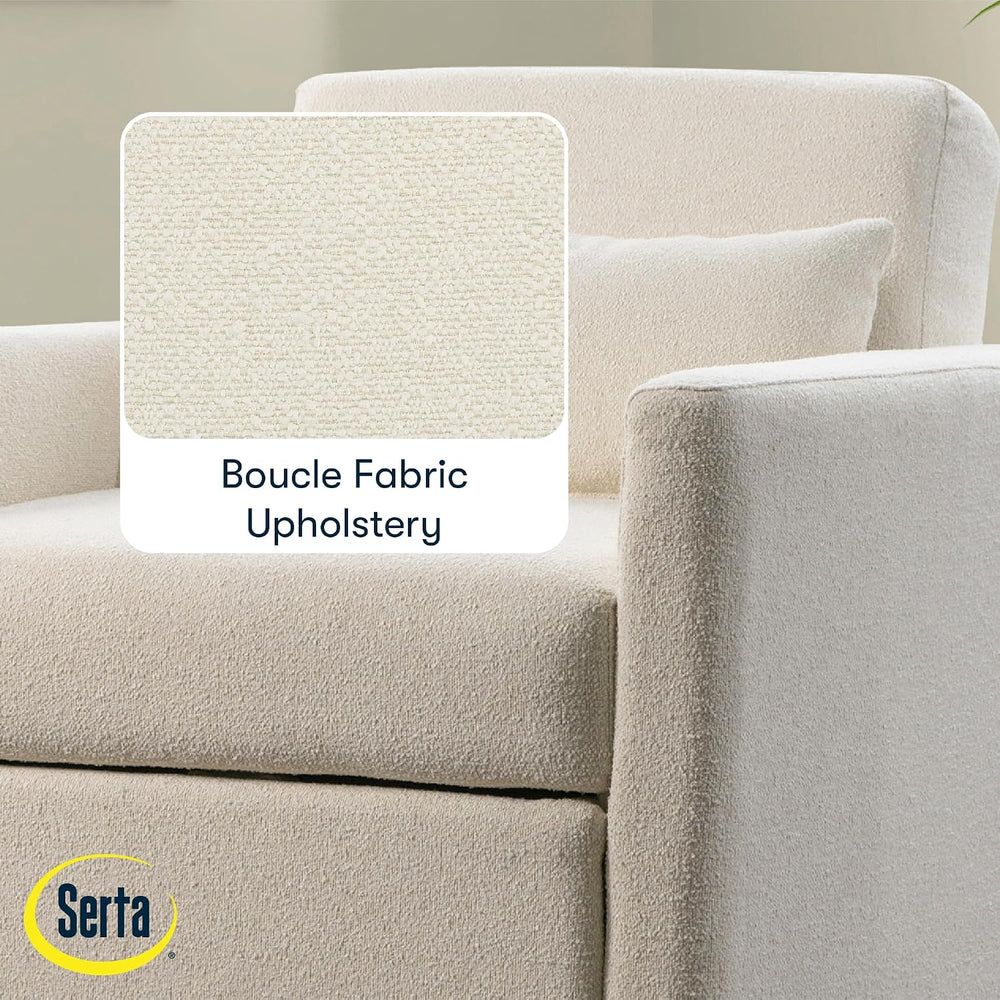 Serta® Corwin 36" Convertible Accent Chair, Dreamcoil® Comfort, FingerGu...