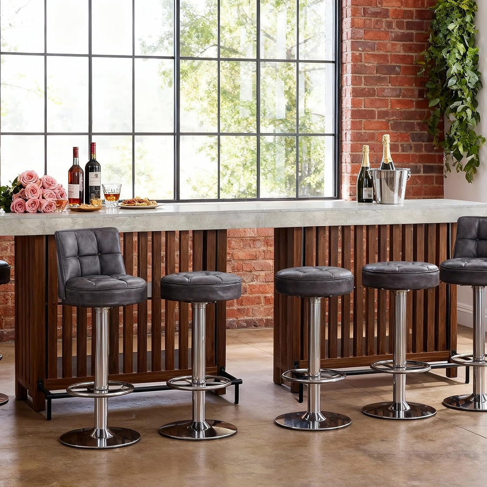 GarveeHome 63" Home Bar Table, 2-Tier Storage Shelf Mini Bar Unit, Kitch...
