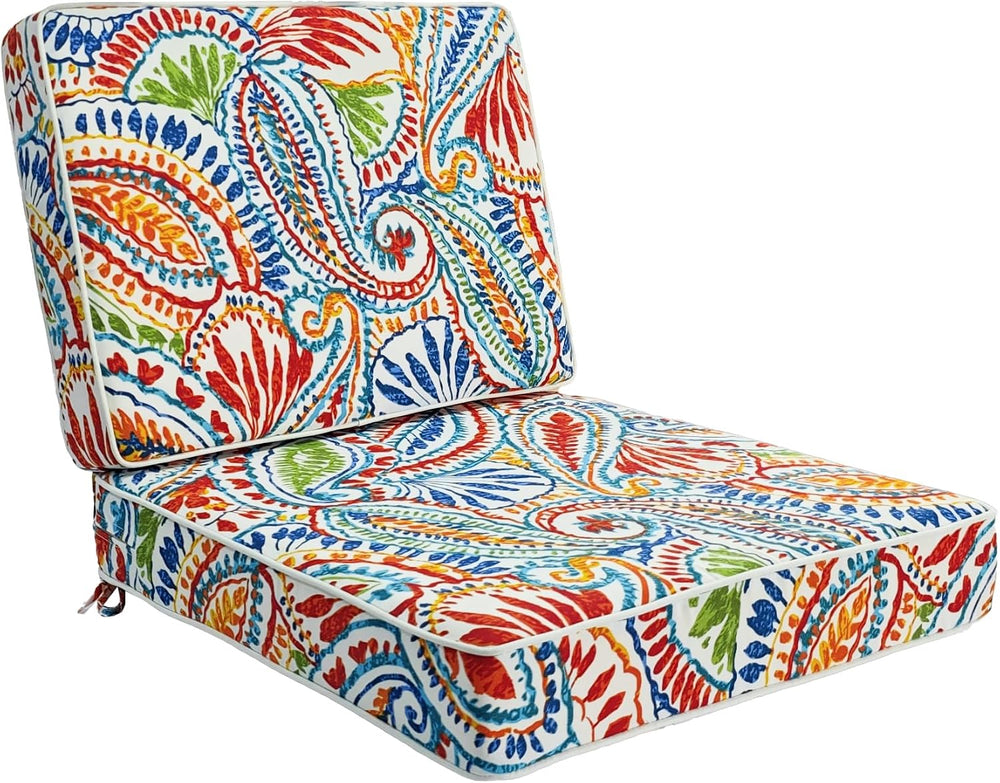 JMGBird Outdoor Chair Cushions Set of 2, Water Resistant Seat Cushions 22 x 2...