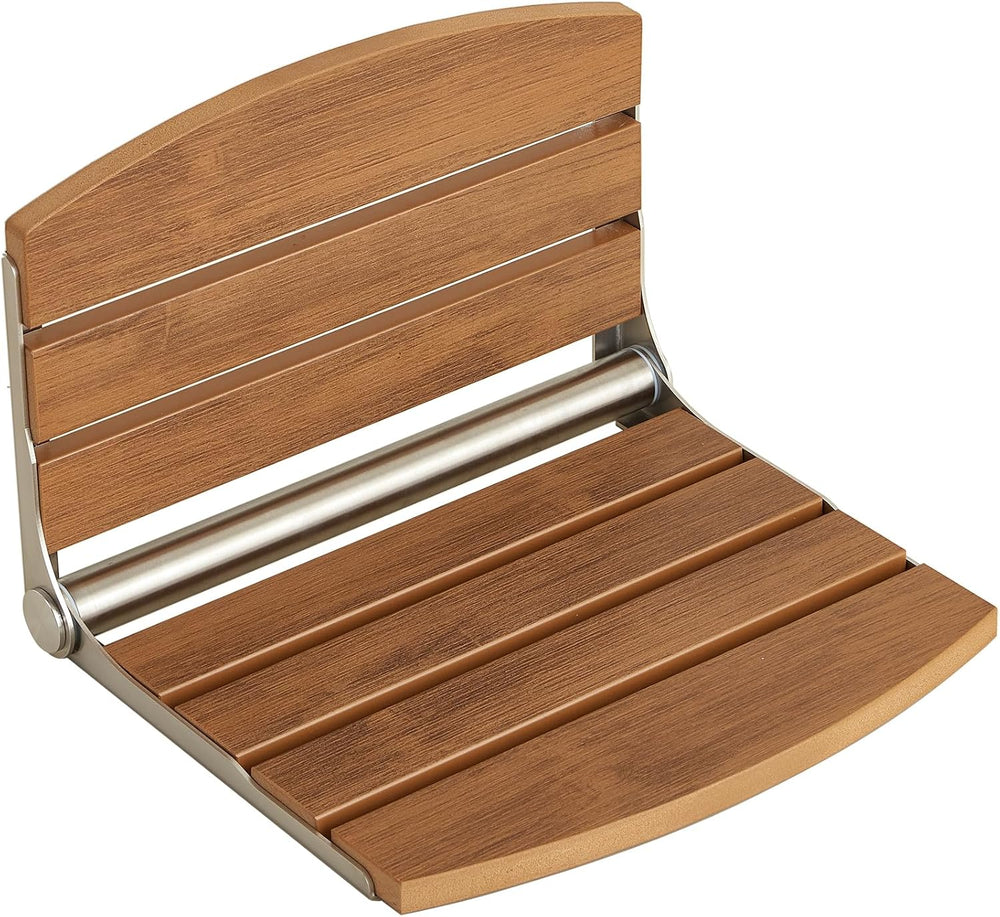17.5" Folding Shower Seat Wall Mounted,Foldable Shower Bench,Fold Down S...
