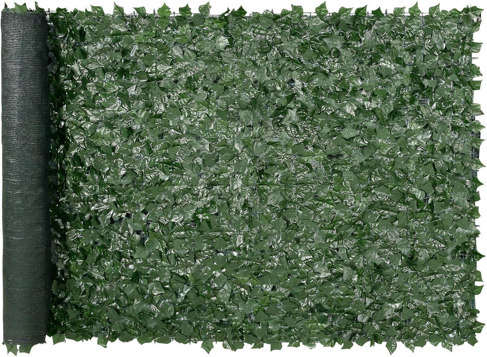 VEVOR Artificial Ivy Privacy Fence Screen, 59 x 118 in Faux Ivy Vine Leaf Hed...