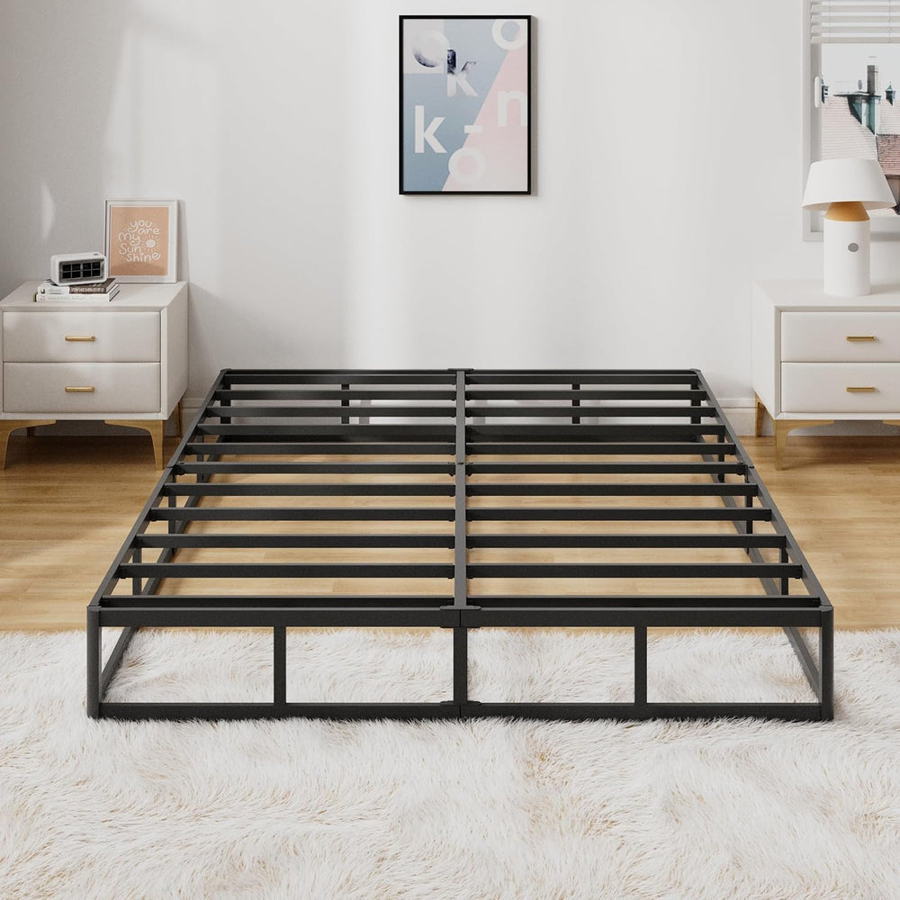 Snaye Queen Size Box Spring Bed Base 9 Inch, 3000lbs Heavy Duty Box Spring Qu...