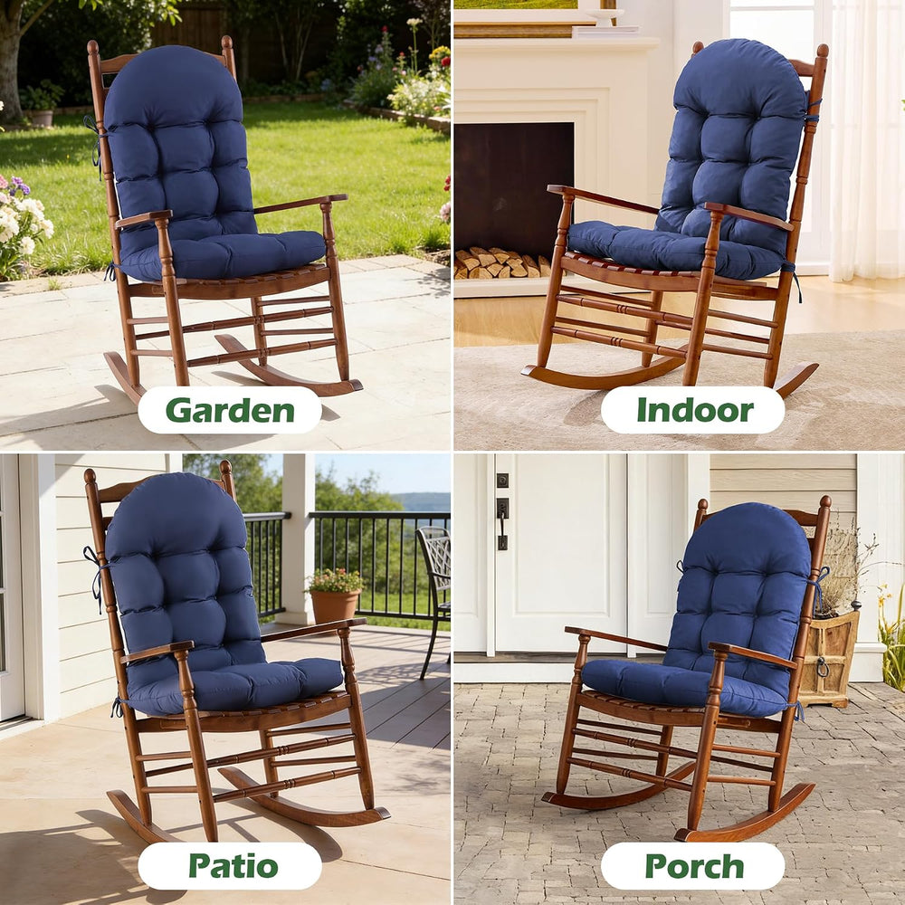 Rocking Chair Cushions, Indoor/Outdoor Adirondack Chair Cushion, Waterproof a...