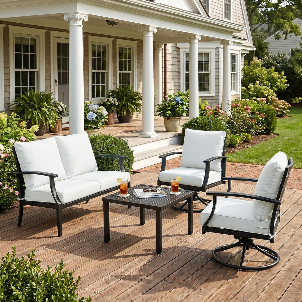 Aoodor 24" x 24" Patio Deep Seat Cushion Set, Grey